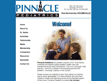 Tablet Screenshot of pinnaclepediatrics.com
